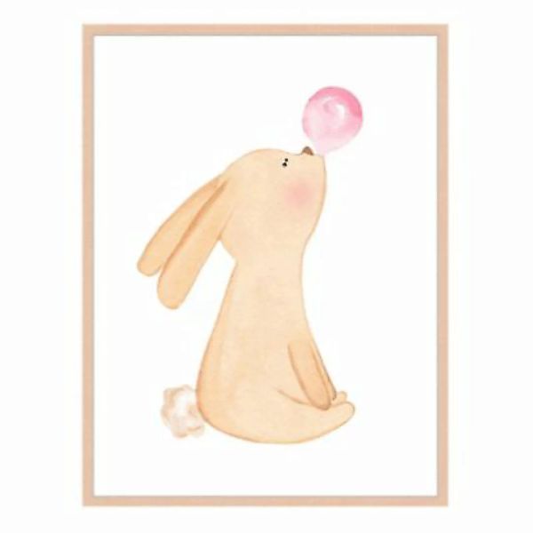 Milan Moon Wandbild Bunny Gum beige Gr. 30 x 40 günstig online kaufen