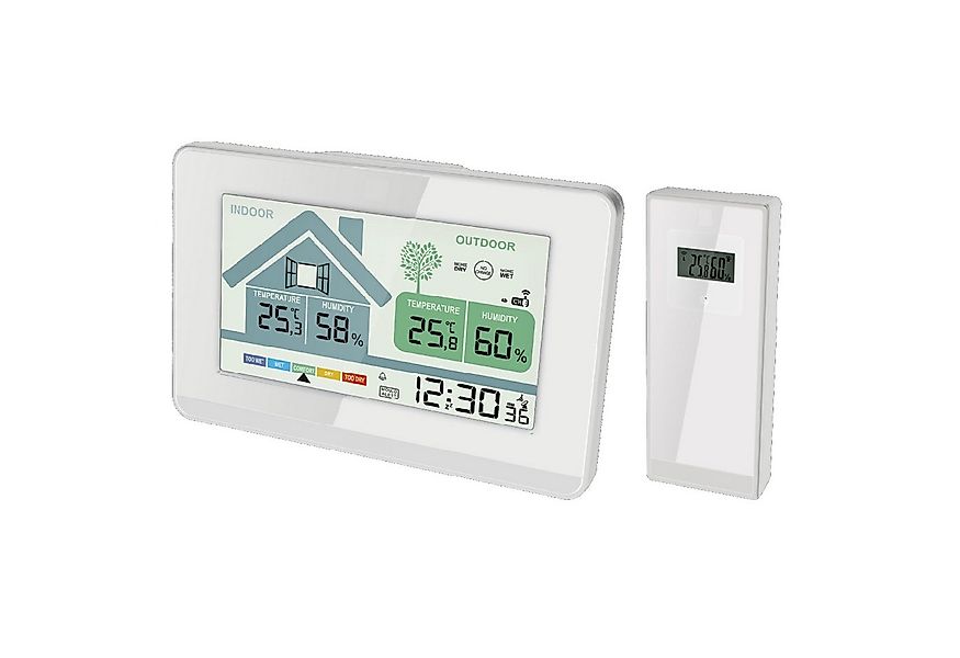 Miraval Klimamesser Funk-Wetterstation mit Lüftungsempfehlung, Datumsanzeig günstig online kaufen