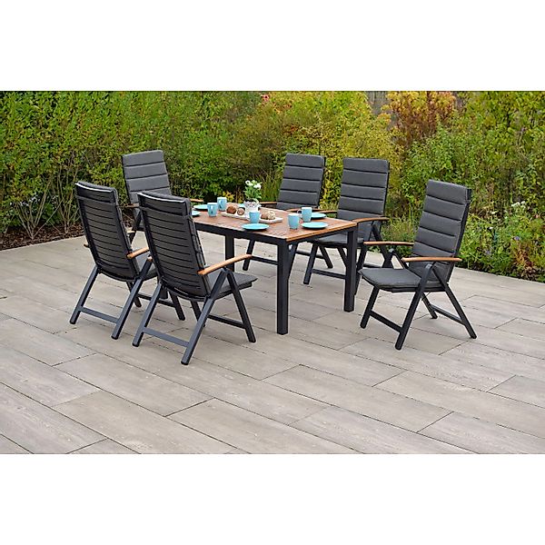 MERXX Garten-Essgruppe »Astros« 13 Stk. tlg. inkl. Auflagen günstig online kaufen