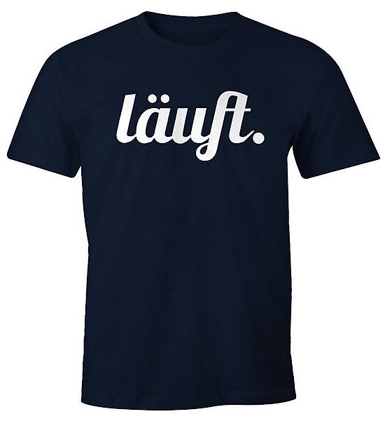 MoonWorks Print-Shirt cooles lustiges Herren T-Shirt - läuft - Fun-Shirt mi günstig online kaufen