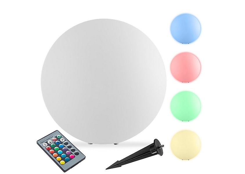 tectake LED Gartenleuchte Kugelleuchte Luminous Globe, LED, mit Fernbedienu günstig online kaufen