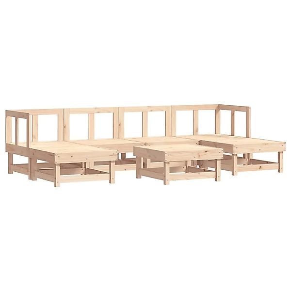 vidaXL 7-Tlg Garten-Lounge-Set Massivholz Kiefer 3186347 günstig online kaufen