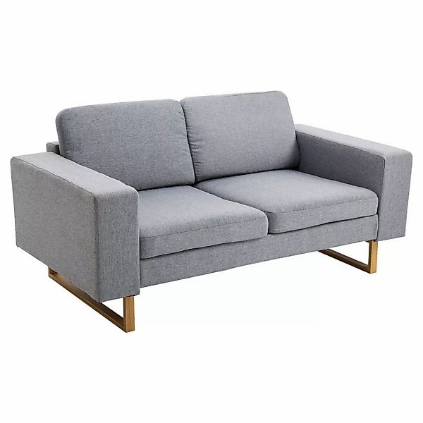 HOMCOM 2-Sitzer Sitzmöbel Fernsehsessel Kissen Armlehne, Zwei Sitzer Couch günstig online kaufen