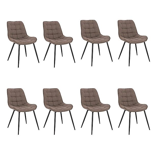 HOME DELUXE Esszimmerstuhl Polsterstuhl 2er - günstig online kaufen