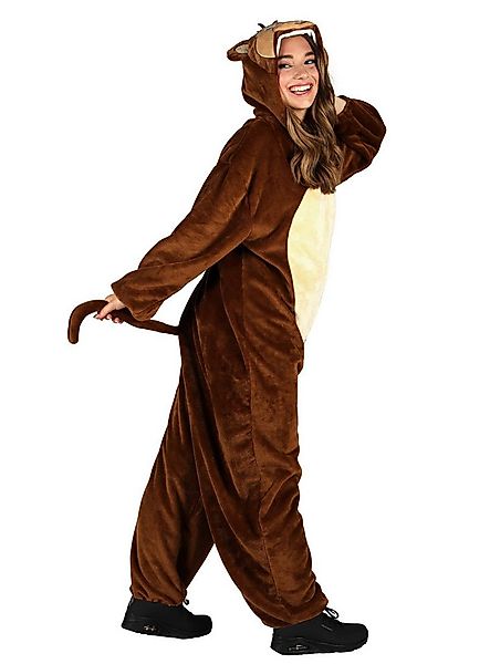 thetru Kostüm Affe Kostümoverall - Onesie für Fasching Karneval, Kuschelige günstig online kaufen