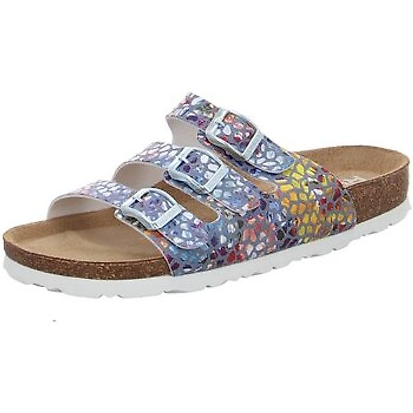 Rohde Alba Pantolette Sommerschuh, Schlappen, Hausschuh mit buntem Druck, G günstig online kaufen