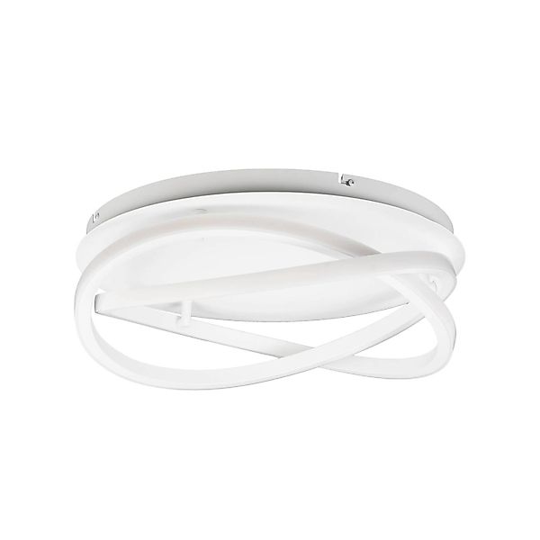 Lucande LED Deckenleuchte Aldric 10020390 Modern in Weiß aus Aluminium 1-fl günstig online kaufen