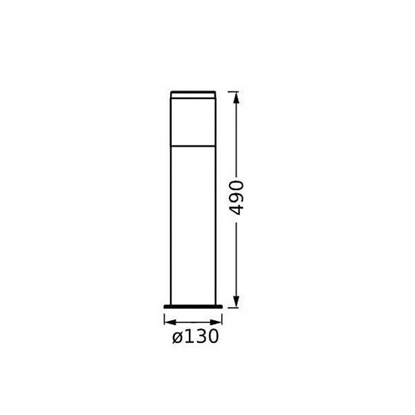LEDVANCE Endura Classic Ebro 49cm E27 Stainless Steel - 4058075834941 günstig online kaufen