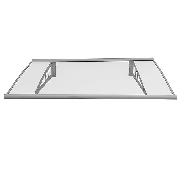TRUTZHOLM Vordach 115 x 100 cm Aluminium Türdach Türvordach günstig online kaufen