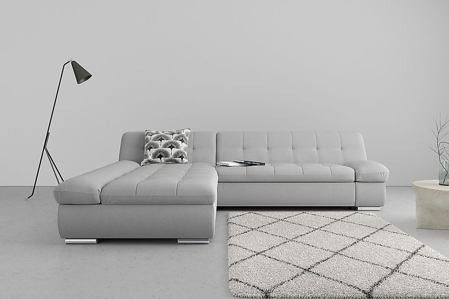 DOMO collection Ecksofa »Mona L-Form« wahlweise mit Bettfunktion günstig online kaufen