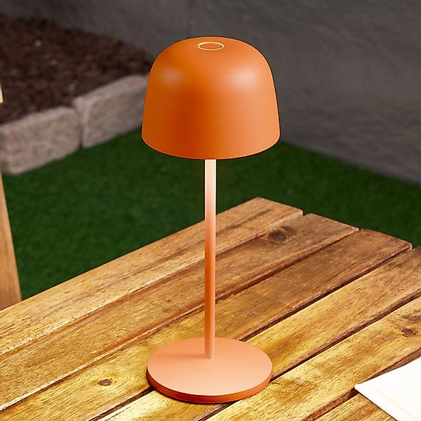 Lindby LED-Akku-Tischleuchte Arietty, orange, dimmbar, IP65 günstig online kaufen