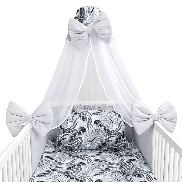 Amilian Babybettwäsche Set 7-teilig - Bettwäsche 100x135 - Kissenbezug 40x6 günstig online kaufen