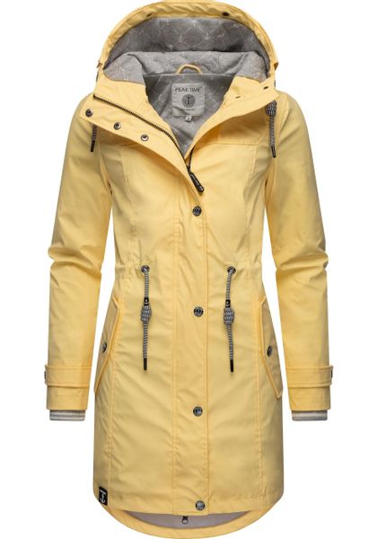 PEAK TIME Regenjacke "L60042" mit Kapuze stylisch taillierter Regenmantel f günstig online kaufen