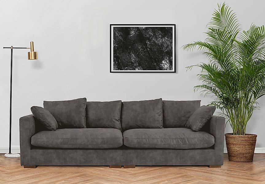Home affaire Big-Sofa "Coray" extra weich und kuschelig, Füllung mit Federn günstig online kaufen