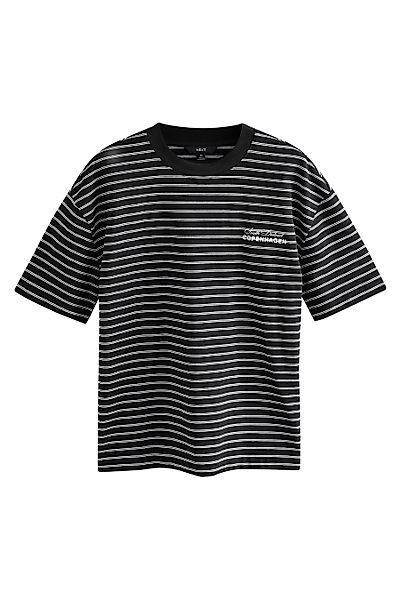 Next T-Shirt Gestreiftes T-Shirt 100 % Baumwolle günstig online kaufen