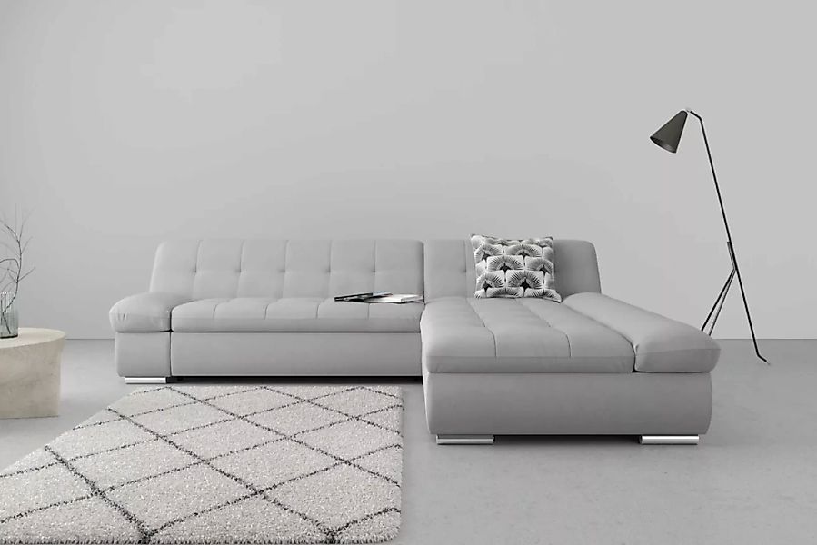 DOMO collection Ecksofa »Mona L-Form«, wahlweise mit Bettfunktion günstig online kaufen