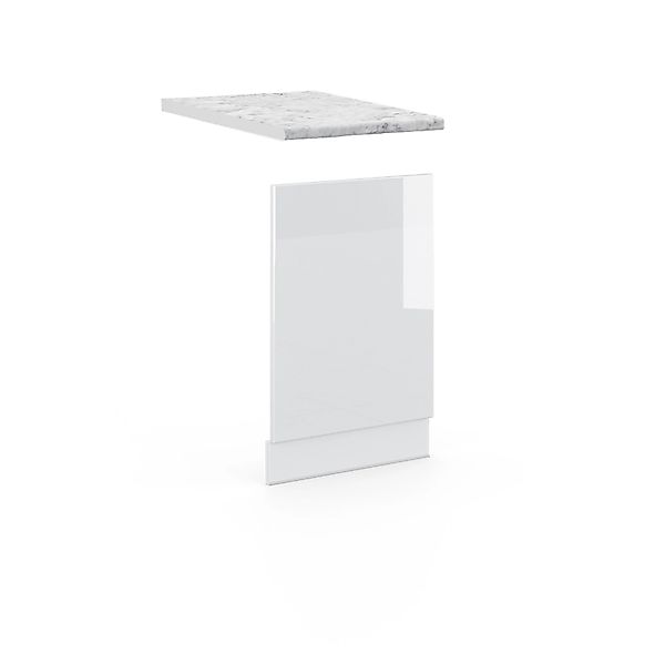 Vicco Frontblende Fame-Line Geschirrspüler Fronttür Weiß Hochglanz/Weiß 45 günstig online kaufen