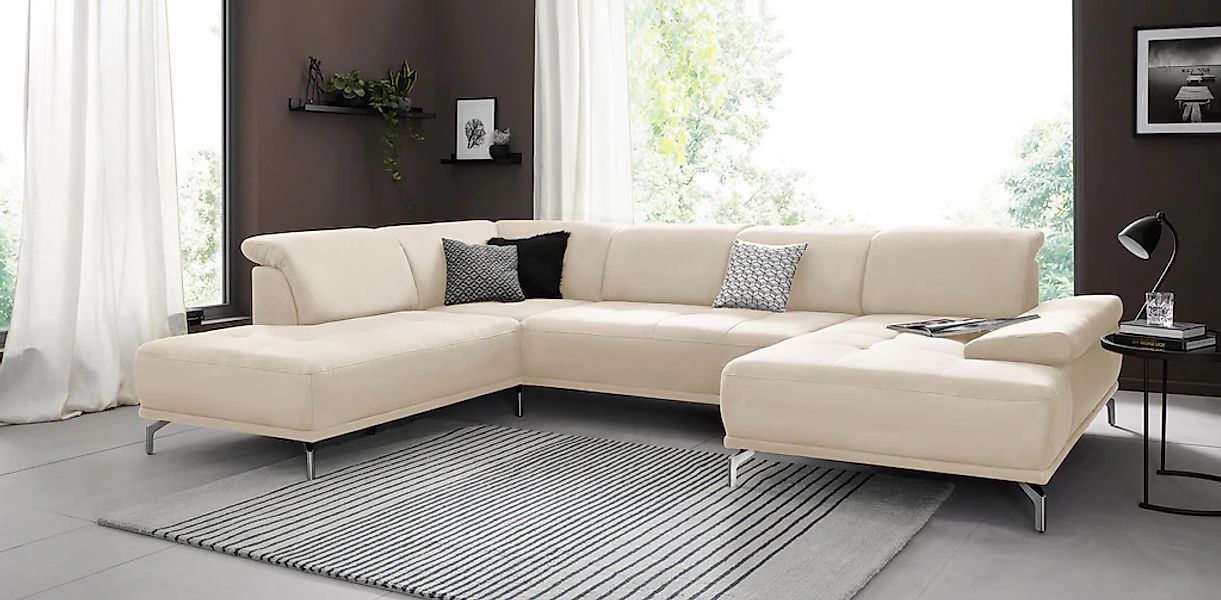 Home affaire Wohnlandschaft "Caluna" Inkl.Sitztiefenverstellung, wahlweise günstig online kaufen