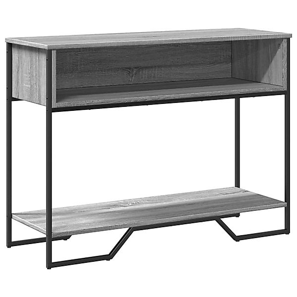 vidaXL Konsolentisch Grau Sonoma 100x35x74,5 cm Holzwerkstoff 848532 günstig online kaufen