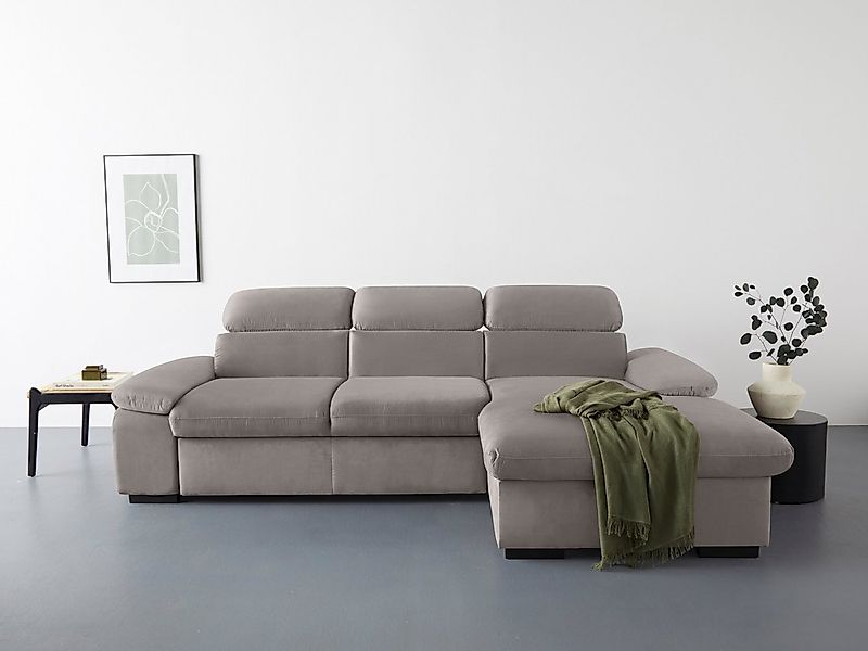 COTTA Ecksofa Lola L-Form mit Kopfteilfunktion & Hocker, Set, wahlweise mit günstig online kaufen
