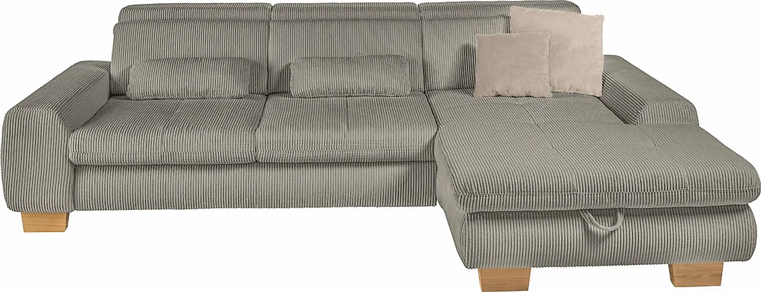 set one by Musterring Ecksofa, whlw. mit Funktion, Kaltschaum, in Cord, lin günstig online kaufen