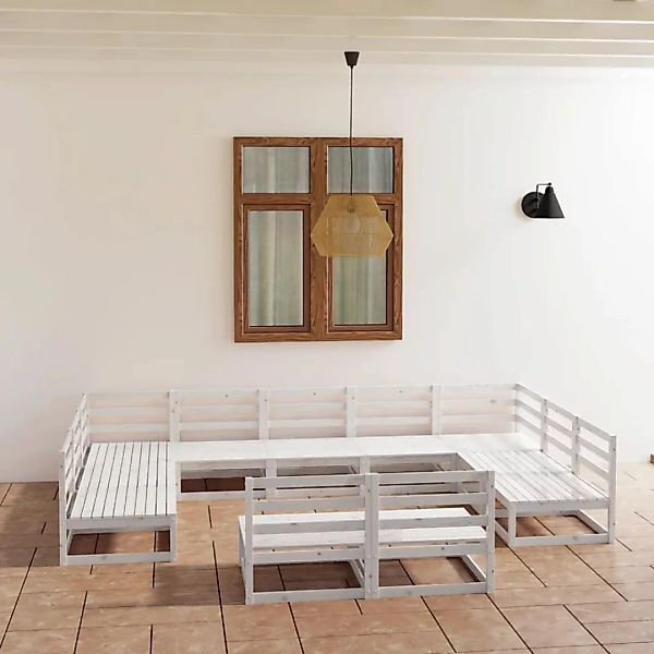 11-tlg. Garten-lounge-set Kiefer Massivholz günstig online kaufen