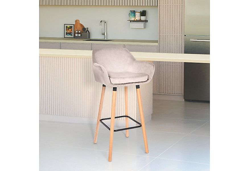 TPFLiving Barhocker 2er Set (Barstuhl - Hocker für Küche - stabiles Vierfuß günstig online kaufen