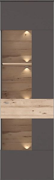 FORTE "Como" Vitrine, Glastüre, LED Beleuchtung, Soft Close Linksanschlag günstig online kaufen