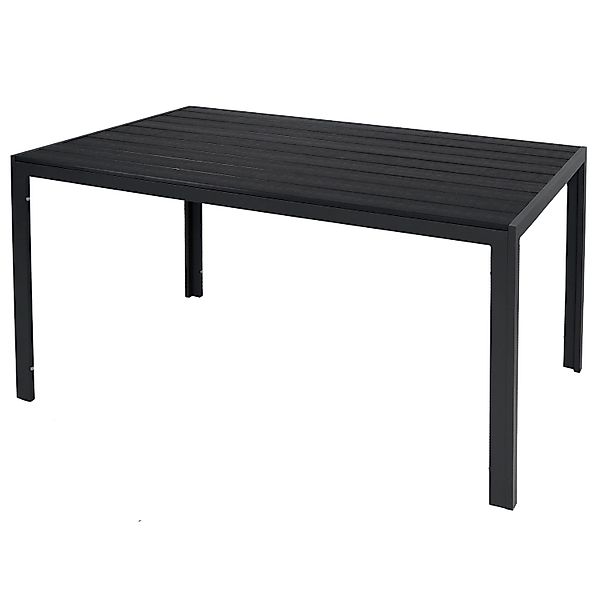 Mojawo Aluminium Gartentisch ANTHRAZIT UND SCHWARZ Esstisch Gartenmöbel Tis günstig online kaufen