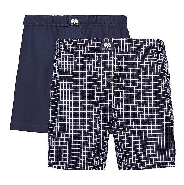 Ceceba Boxershorts aus Baumwoll-Jersey, Doppelpack Farbe blau Größe: 14 günstig online kaufen