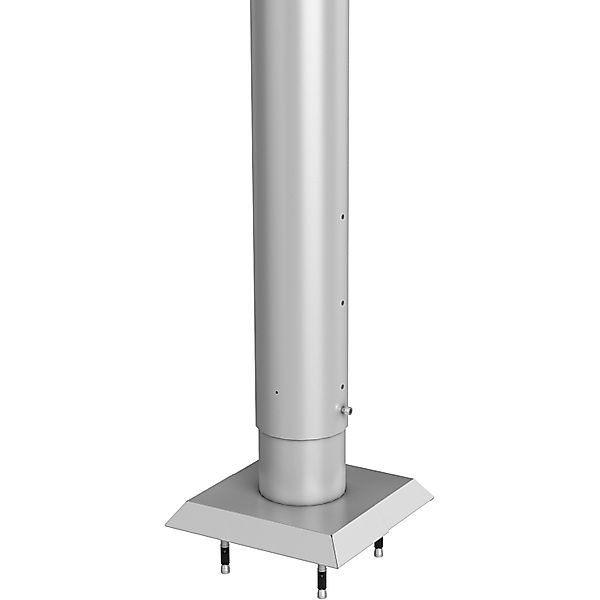 Biohort Steher für Sichtschutz zum Andübeln 180 cm hvst. Silber-Metallic günstig online kaufen