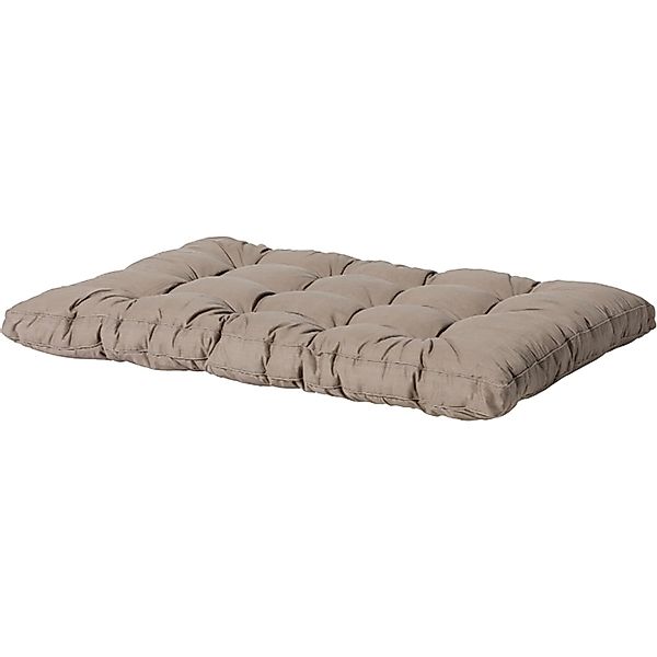 Madison Sitzkissen Basic 120 cm x 80 xm x 12 cm Taupe günstig online kaufen