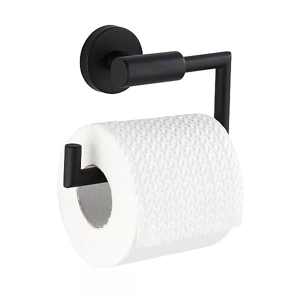 WENKO Toilettenpapierhalter Bosio Edelstahl Black matt ohne Deckel, rostfre günstig online kaufen