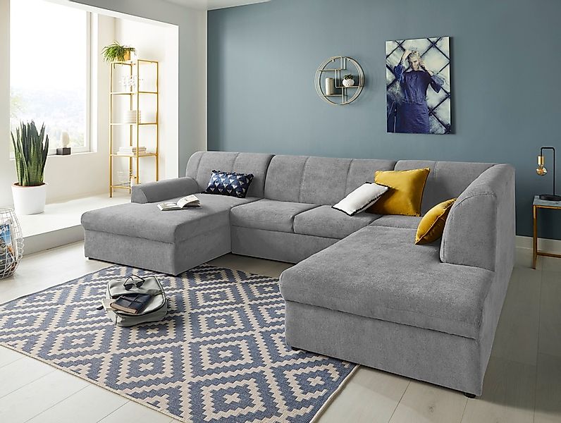 DOMO collection Wohnlandschaft "Topper, elegant und zeitlos, komfortabel, U günstig online kaufen