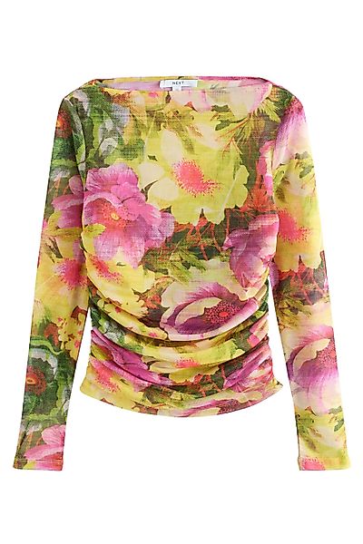 Next Langarmshirt Kew Collection gerafftes Langarmoberteil günstig online kaufen