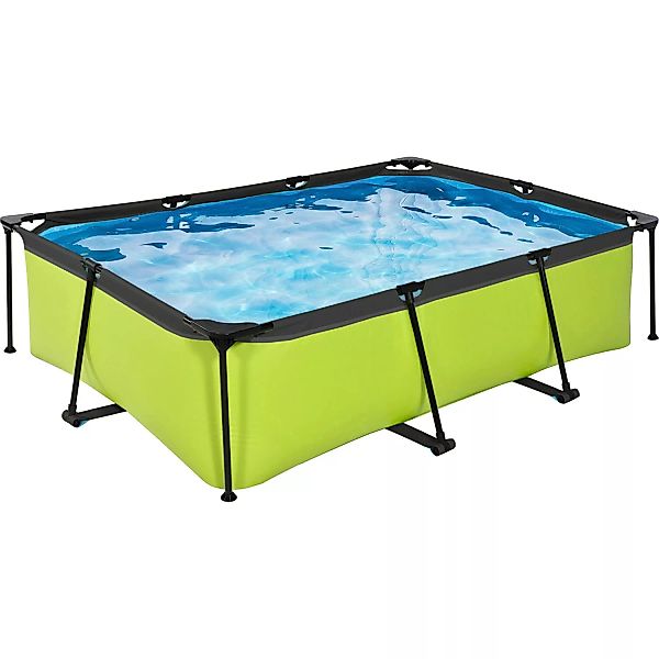 EXIT Lime Pool Grün 220 x 150 x 65 cm m. Filterpumpe günstig online kaufen