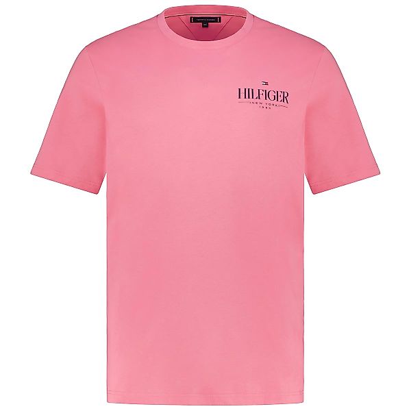 Tommy Hilfiger T-Shirt mit Label-Print Farbe pink Größe: 3XL günstig online kaufen