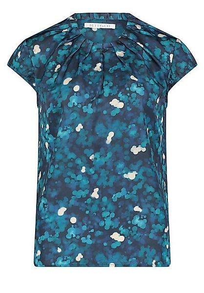 Betty&Co Blusenshirt Bluse Kurz 1/2 Arm, Dark Blue/Petrol günstig online kaufen