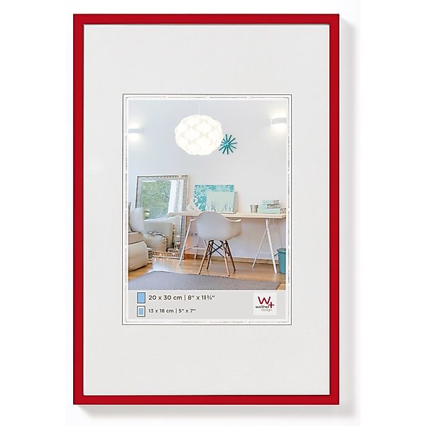 walther design New Lifestyle Kunststoff Bilderrahmen 24x30 cm Rot KV430R günstig online kaufen