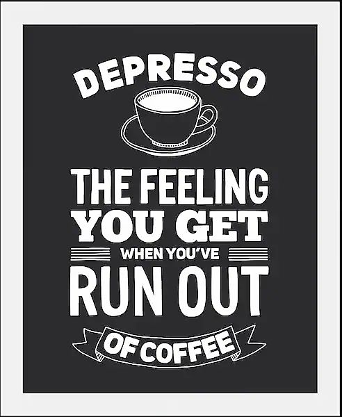 queence Bild »Despresso«, Schriftzüge-Schriftzug-Schwarz-Weiß-Kaffee-Kaffee günstig online kaufen