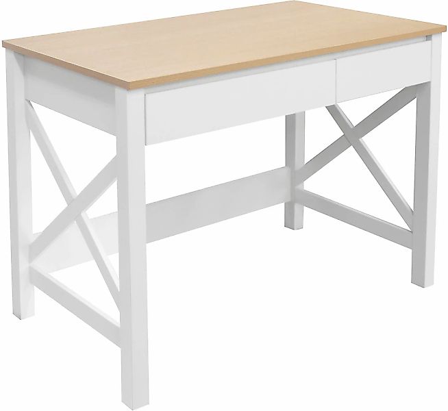 OTTO home Schreibtisch "Silba" 2 Schubladen, Landhausstil, Home Office, Bre günstig online kaufen