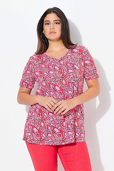Ulla Popken T-Shirt T-Shirt Zierfalten A-Linie günstig online kaufen