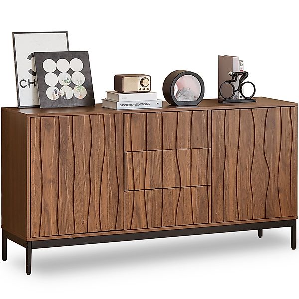 SeedWave Sideboard Retro Sideboard Anti-Kipp Grifflose günstig online kaufen