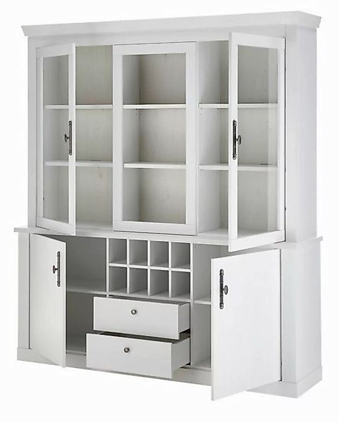 Furn.Design Buffet Fiastra (Buffetschrank in Pinie weiß Landhaus, 184 x 207 günstig online kaufen