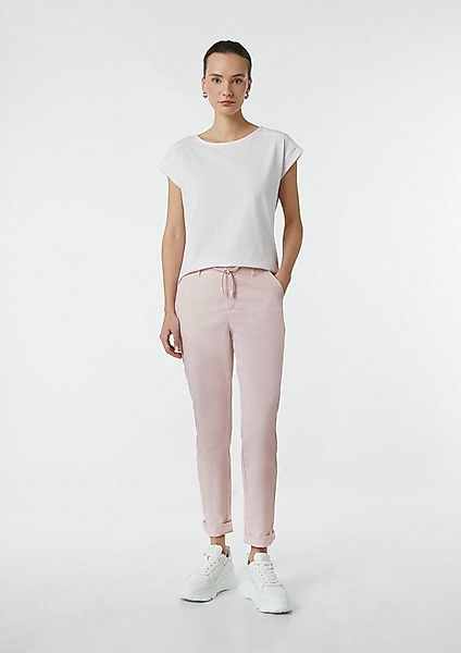 comma Chinos Hose Elastische Chinohose mit Garment Dye und Tunnelzug günstig online kaufen