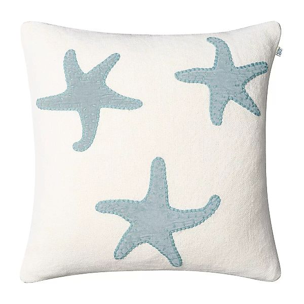 Star Fish Kissenbezug 50 x 50cm Off white-aqua günstig online kaufen