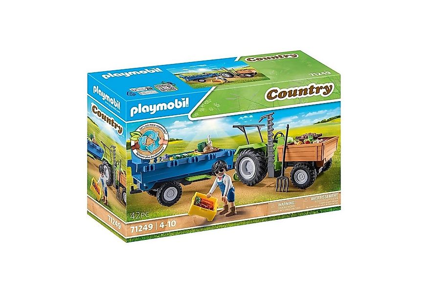Playmobil® 71249 Traktor mit Hänger Konstruktions-Spielset günstig online kaufen