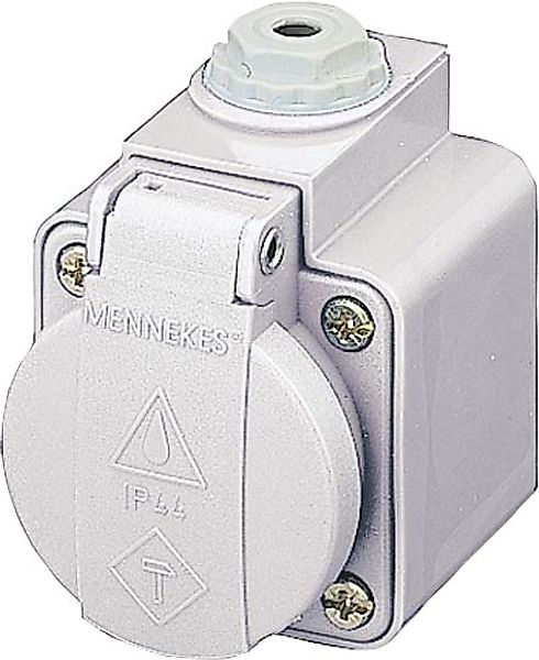 Mennekes Schuko-Aufbau-Steckdose 16A,2p+E,230V 10081 günstig online kaufen