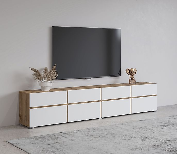 INOSIGN Lowboard Cross, moderne grifflose TV-Kommode,4 günstig online kaufen