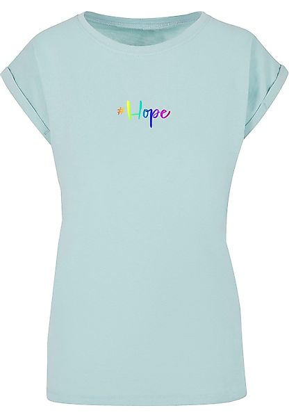 Merchcode T-Shirt "Merchcode Damen Ladies Hope Rainbow Extended Shoulder Te günstig online kaufen